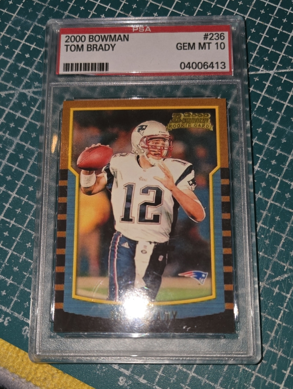 2000 Bowman Tom Brady Rookie Card #236 PSA Gem Mint 10